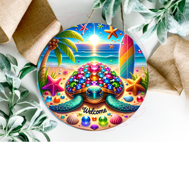 Bejeweled Turtle Door Hanger